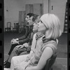 Bert Convy, Jack Gilford, Lotte Lenya and Jill Haworth in rehearsal for the stage production Cabaret