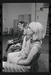 Bert Convy, Jack Gilford, Lotte Lenya and Jill Haworth in rehearsal for the stage production Cabaret