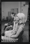 Bert Convy, Jack Gilford, Lotte Lenya and Jill Haworth in rehearsal for the stage production Cabaret
