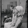Bert Convy, Jack Gilford, Lotte Lenya and Jill Haworth in rehearsal for the stage production Cabaret