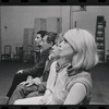 Bert Convy, Jack Gilford, Lotte Lenya and Jill Haworth in rehearsal for the stage production Cabaret