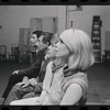Bert Convy, Jack Gilford, Lotte Lenya and Jill Haworth in rehearsal for the stage production Cabaret