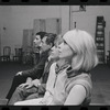 Bert Convy, Jack Gilford, Lotte Lenya and Jill Haworth in rehearsal for the stage production Cabaret