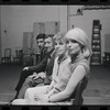 Bert Convy, Jack Gilford, Lotte Lenya and Jill Haworth in rehearsal for the stage production Cabaret