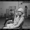 Bert Convy, Jack Gilford, Lotte Lenya and Jill Haworth in rehearsal for the stage production Cabaret