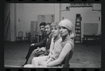 Bert Convy, Jack Gilford, Lotte Lenya and Jill Haworth in rehearsal for the stage production Cabaret