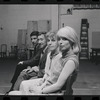 Bert Convy, Jack Gilford, Lotte Lenya and Jill Haworth in rehearsal for the stage production Cabaret
