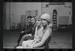 Bert Convy, Jack Gilford, Lotte Lenya and Jill Haworth in rehearsal for the stage production Cabaret