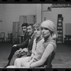 Bert Convy, Jack Gilford, Lotte Lenya and Jill Haworth in rehearsal for the stage production Cabaret