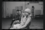 Bert Convy, Jack Gilford, Lotte Lenya and Jill Haworth in rehearsal for the stage production Cabaret