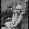 Bert Convy, Jack Gilford, Lotte Lenya and Jill Haworth in rehearsal for the stage production Cabaret