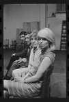 Bert Convy, Jack Gilford, Lotte Lenya and Jill Haworth in rehearsal for the stage production Cabaret