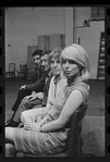 Bert Convy, Jack Gilford, Lotte Lenya and Jill Haworth in rehearsal for the stage production Cabaret