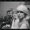 Bert Convy, Jack Gilford, Lotte Lenya and Jill Haworth in rehearsal for the stage production Cabaret