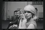 Bert Convy, Jack Gilford, Lotte Lenya and Jill Haworth in rehearsal for the stage production Cabaret