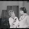 Lotte Lenya and Peg Murray in rehearsal for the stage production Cabaret