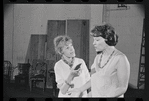 Lotte Lenya and Peg Murray in rehearsal for the stage production Cabaret