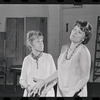 Lotte Lenya and Peg Murray in rehearsal for the stage production Cabaret