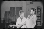 Lotte Lenya and Peg Murray in rehearsal for the stage production Cabaret