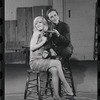 Jill Haworth and Joel Grey in rehearsal for the stage production Cabaret