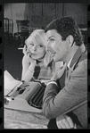 Jill Haworth and Bert Convy in rehearsal for the stage production Cabaret