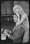 Bert Convy and Jill Haworth in rehearsal for the stage production Cabaret