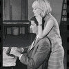 Bert Convy and Jill Haworth in rehearsal for the stage production Cabaret