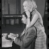 Bert Convy and Jill Haworth in rehearsal for the stage production Cabaret