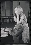 Bert Convy and Jill Haworth in rehearsal for the stage production Cabaret
