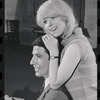 Bert Convy and Jill Haworth in rehearsal for the stage production Cabaret