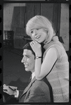 Bert Convy and Jill Haworth in rehearsal for the stage production Cabaret