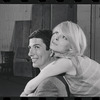 Bert Convy and Jill Haworth in rehearsal for the stage production Cabaret
