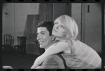 Bert Convy and Jill Haworth in rehearsal for the stage production Cabaret