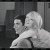 Bert Convy and Jill Haworth in rehearsal for the stage production Cabaret