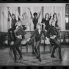 Dancers in rehearsal for the stage production Cabaret