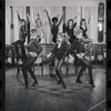 Dancers in rehearsal for the stage production Cabaret