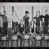 Dancers in rehearsal for the stage production Cabaret