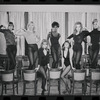 Dancers in rehearsal for the stage production Cabaret