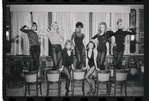 Dancers in rehearsal for the stage production Cabaret