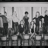Dancers in rehearsal for the stage production Cabaret
