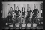 Dancers in rehearsal for the stage production Cabaret