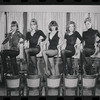 Dancers in rehearsal for the stage production Cabaret