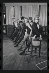 Dancers in rehearsal for the stage production Cabaret