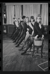 Dancers in rehearsal for the stage production Cabaret