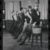 Dancers in rehearsal for the stage production Cabaret