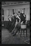 Dancers in rehearsal for the stage production Cabaret