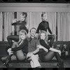 Joel Grey and dancers in rehearsal for the stage production Cabaret