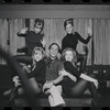 Joel Grey and dancers in rehearsal for the stage production Cabaret