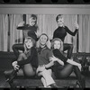 Joel Grey and dancers in rehearsal for the stage production Cabaret