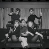 Joel Grey and dancers in rehearsal for the stage production Cabaret